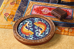 Lucky Prosperity Wall Decor, Handmade Cloisonne Craft from Tibetan