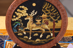 Lucky Deer Wall Decor, Tibetan Buddhist Symbol of Longevity and Prosperity, Tibetan Folk Craft