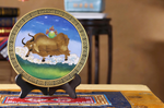 Wild Yak – Tibetan Plateau Animal Sculpture, Handmade Metal Thread Wall Decor, Rustic Mountain Home Accent