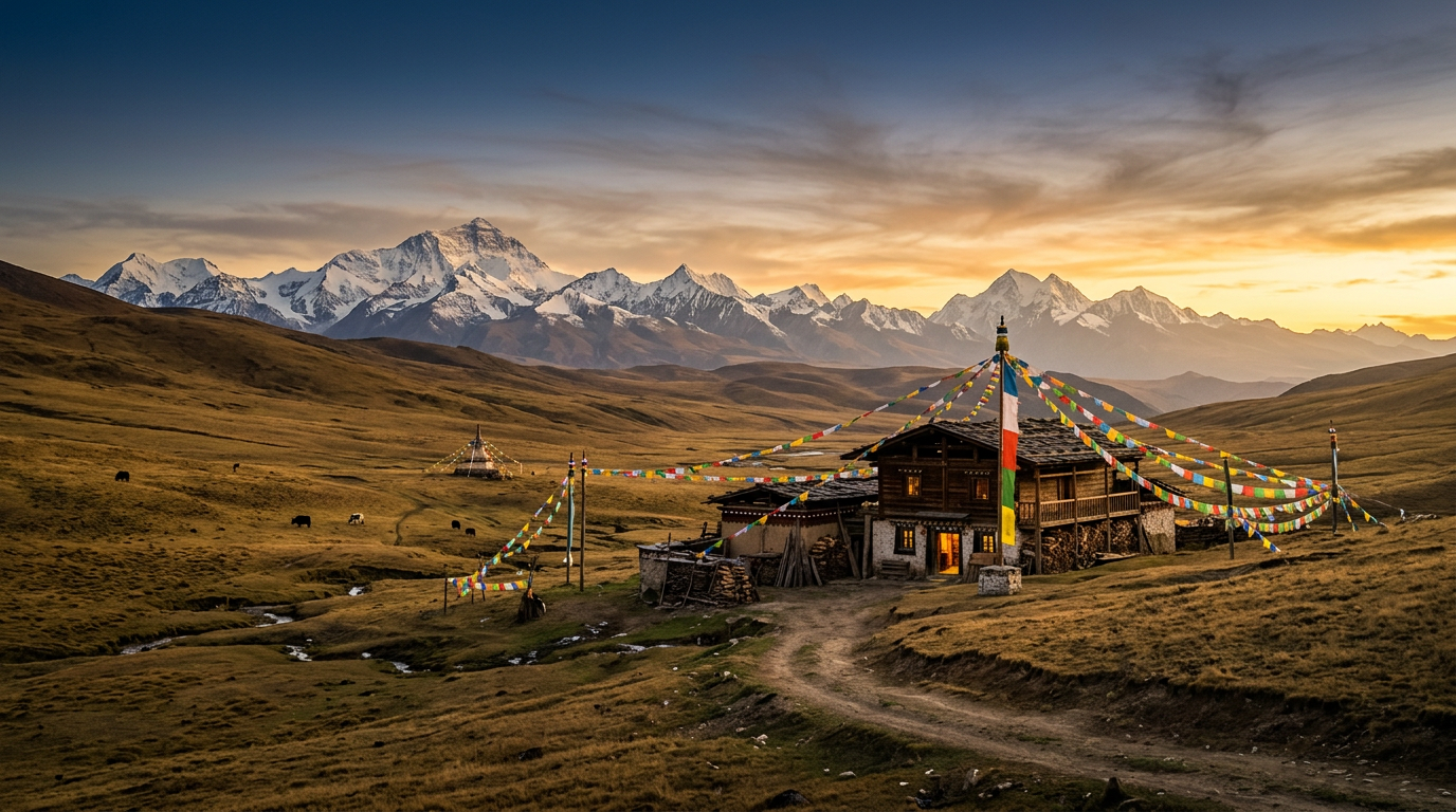 Tibetan Plateau landscape