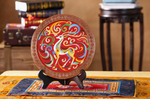 Lucky Deer Wall Decor, Tibetan Buddhist Symbol of Longevity and Prosperity, Tibetan Folk Craft