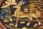 Lucky Deer Wall Decor, Tibetan Buddhist Symbol of Longevity and Prosperity, Tibetan Folk Craft
