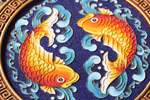 Lucky Prosperity Wall Decor, Handmade Cloisonne Craft from Tibetan