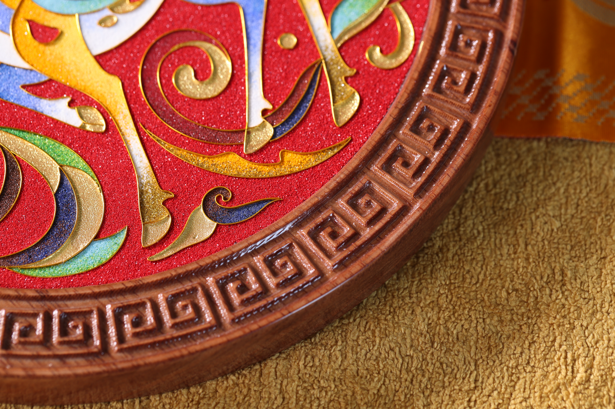 Lucky Deer Wall Decor, Tibetan Buddhist Symbol of Longevity and Prosperity, Tibetan Folk Craft
