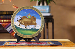 Wild Yak – Tibetan Plateau Animal Sculpture, Handmade Metal Thread Wall Decor, Rustic Mountain Home Accent
